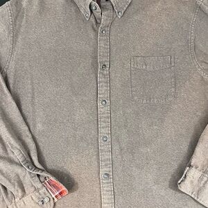 Lands' End Gray Casual Button Down Shirt